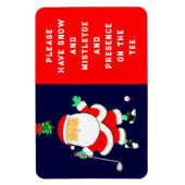 Magnet Flexible Noël de golf drôle (Vertical)