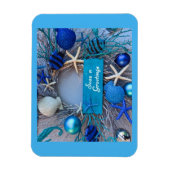 Magnet Flexible Noël de Noël des coquillages côtiers tropicaux (Vertical)