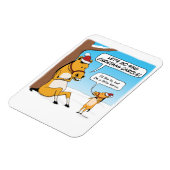 Magnet Flexible Noël de petit cheval mignon et drôle (Côté Gauche)