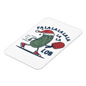 Magnet Flexible Noël de Pickball (Côté Gauche)
