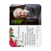 Magnet Flexible Noël de Poinsettia dans le ciel Photo (Vertical)