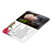 Magnet Flexible Noël de Poinsettia dans le ciel Photo (Côté Gauche)