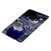 Magnet Flexible Noël en bleu (Côté Gauche)