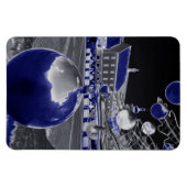 Magnet Flexible Noël en bleu (Horizontal)