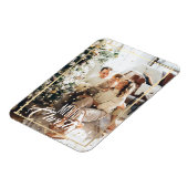 Magnet Flexible Noël étoile d'or confetti photo vacances (Côté Gauche)