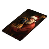 Magnet Flexible Noël festif Rhodesian Ridgeback Santa Claus (Côté Gauche)