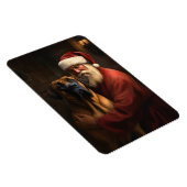 Magnet Flexible Noël festif Rhodesian Ridgeback Santa Claus (Côté Droit)