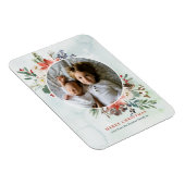Magnet Flexible Noël Floral Carte photo magnétique (Côté Droit)