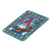 MAGNET FLEXIBLE NOËL GNOME, SQUIRREL, WOODPECKER & CARDINAL (Côté Gauche)