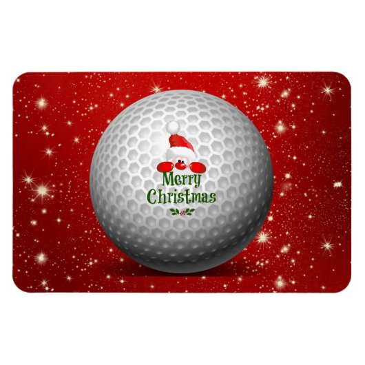 Magnet Flexible Noël Golf Père Noël Design (Horizontal)