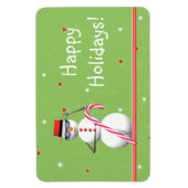 Magnet Flexible Noël Holiday Snowman (Vertical)