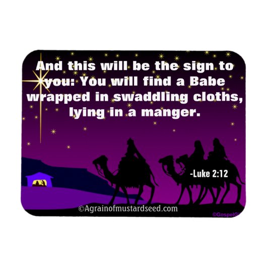 Magnet Flexible Noël Jésus (Horizontal)