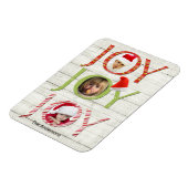 Magnet Flexible Noël Joie photo personnalisée vacances (Côté Gauche)