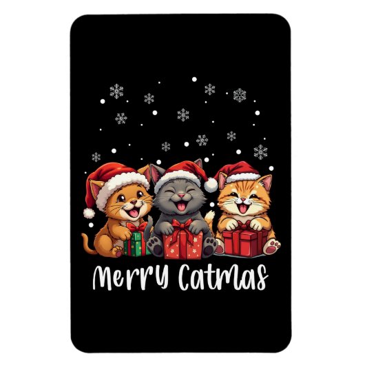 Magnet Flexible Noël Kitty Chats Joyeux Catmas (Vertical)