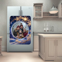 Noël magique - flocons de neige dorés, photo