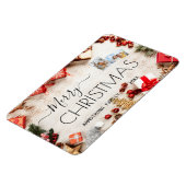 Magnet Flexible Noël personnalisé classiquePhoto de famille (Côté Gauche)