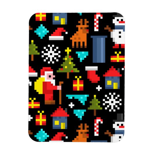 Magnet Flexible Noël Pixel (Vertical)