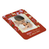 Magnet Flexible Noël Soins Festive Famille Photo (Côté Droit)