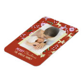Magnet Flexible Noël Soins Festive Famille Photo (Côté Gauche)