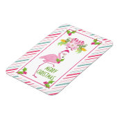 Magnet Flexible Noël tropical Flamant rose rose (Côté Gauche)
