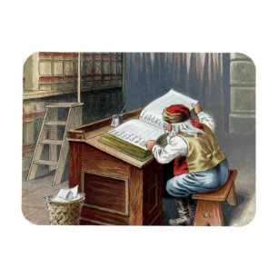 Magnet Flexible Noël vintage, Saint Nicolas méchant ou gentil