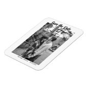 Magnet Flexible noir blanc enregistrer la date QR ajouter le nom d (Côté Gauche)