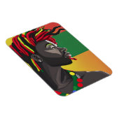 Magnet Flexible Noir Brut Africain Américain Homme Junetten King (Côté Droit)