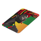 Magnet Flexible Noir Brut Africain Américain Homme Junetten King (Côté Gauche)