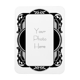 Magnet Flexible Noir et Blanc Vintage Personnalisé