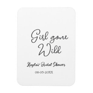 Magnet Flexible Nom date de la fête de mariage Girl gone wild simp