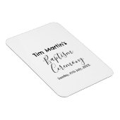 Magnet Flexible nom de date de cérémonie de baptême catholique sim (Côté Droit)