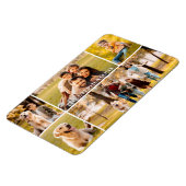 Magnet Flexible Nom de famille 5 Photo Collage (Côté Gauche)