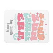 Magnet Flexible Nom de famille de l'époque de croisière rétro pers (Horizontal)