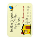 Magnet Flexible Nom De Famille - Pas D'Endroit Comme Maison (Vertical)