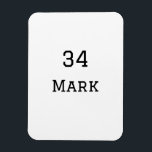 Magnet Flexible nom de l'équipe ajouter nom du joueur date sports<br><div class="desc">conception</div>