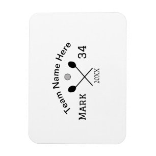 Magnet Flexible Nom de l'équipe ici ajouter le nom paddle golf à b