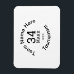 Magnet Flexible Nom de l'équipe ici ajouter nom tournoi année text<br><div class="desc">conception</div>