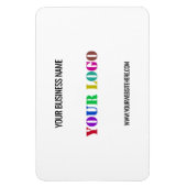 Magnet Flexible Nom de logo personnalisé Site Web Promotionnel Per (Vertical)