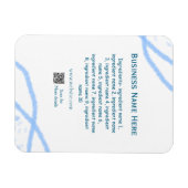 Magnet Flexible Nom d'ingrédient ajouter nom d'entreprise site Web (Horizontal)