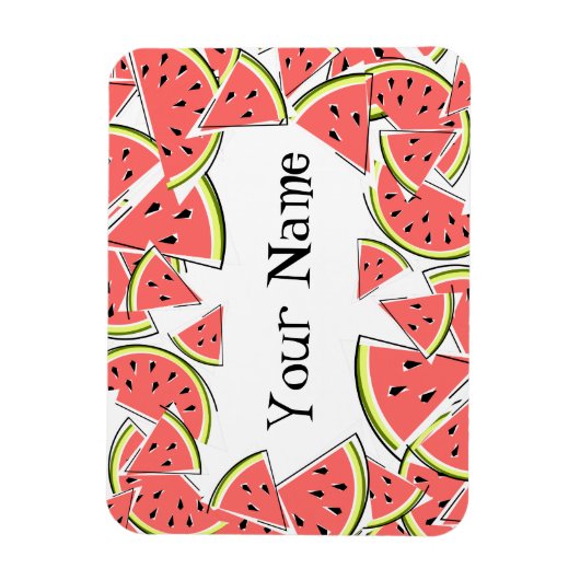 Magnet Flexible Nom du centre de pastèque (Vertical)