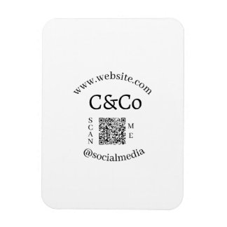 Magnet Flexible nom du logo lettre entreprise médias sociaux site