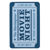 Magnet Flexible Nom et date personnalisés de l'aimant "Billet de c (Vertical)