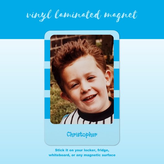 Magnet Flexible Nom personnalisé ajouter une photo avec bandes ble