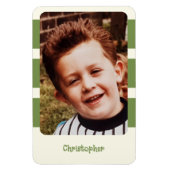 Magnet Flexible Nom personnalisé ajouter une photo avec bandes ver (Vertical)