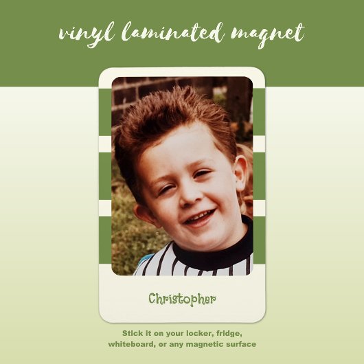 Magnet Flexible Nom personnalisé ajouter une photo avec bandes ver