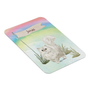 Magnet Flexible Nom personnalisé Animal de chat persan