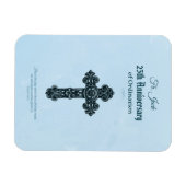 Magnet Flexible Nom personnalisé & Anniversaire Année Ordination,  (Horizontal)