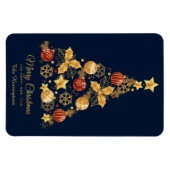 Magnet Flexible Nom personnalisé Arbre de Noël décoratif (Horizontal)
