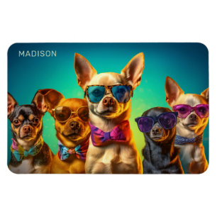 Magnet Flexible Nom personnalisé Chiens amusants