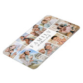 Magnet Flexible Nom personnalisé Famille Photo Collage (Côté Gauche)